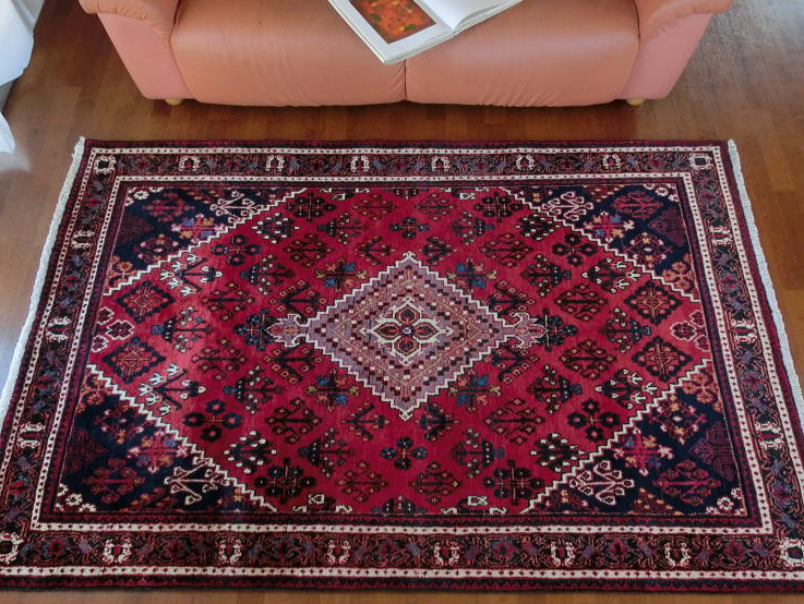 ペルシャ絨毯 ビッグサイズ イラン・ジョーシャガン、花菱模様
