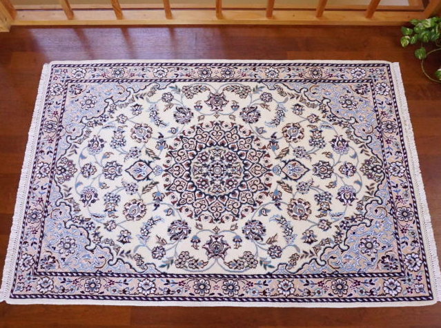 ペルシャ絨毯・ナイン産 cn18211 /家庭織りギャッベ＆キリムクラフトワーク