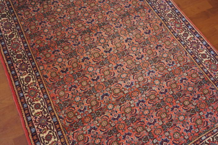 オールオーバー模様のペルシャ絨毯 イラン、ビジャー産 一畳サイズ