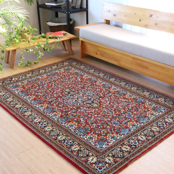 ペルシャ絨毯 クム産 198×137cm