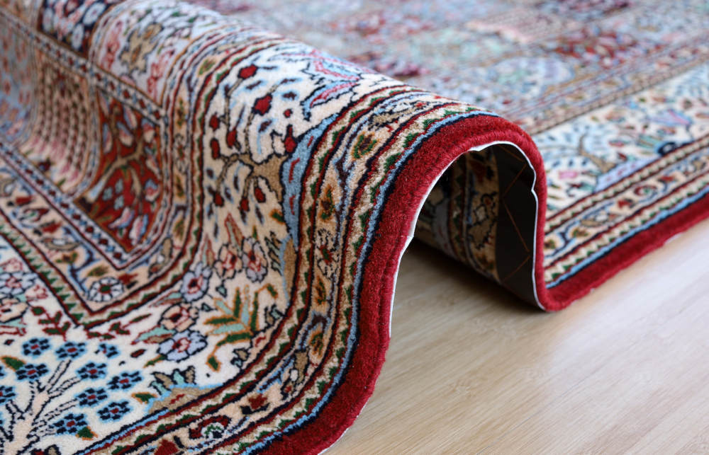 ペルシャ絨毯 イラン、ムード産 237×166cm ウール　パネル模様