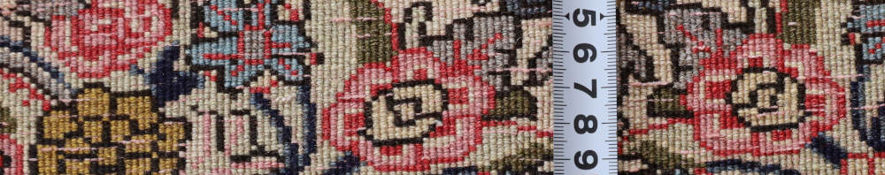 ビンテージペルシャ絨毯　玄関マット　イラン・ビジャー産 88×65cm ピンク