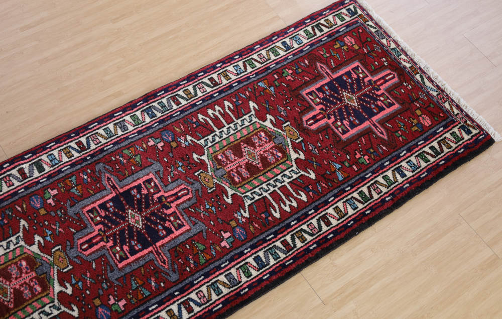 ペルシャ絨毯 イラン、カラジャ産 193×66cm