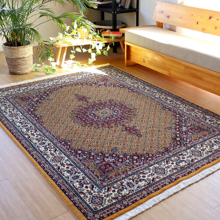 ペルシャ絨毯 ムード産 207×151cm