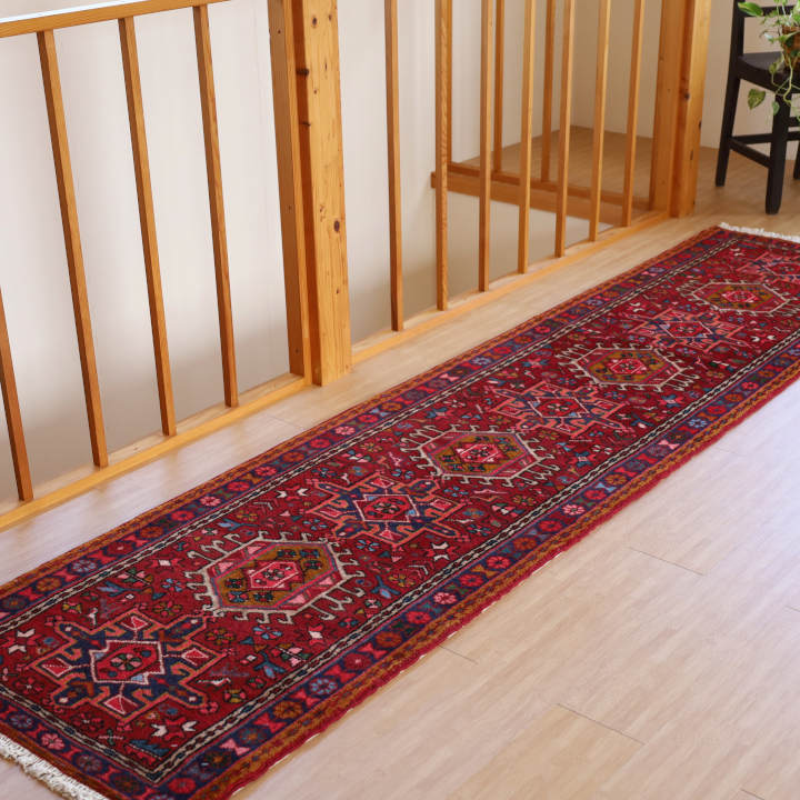 ペルシャ絨毯　イラン・カラジャ産 285×70cm