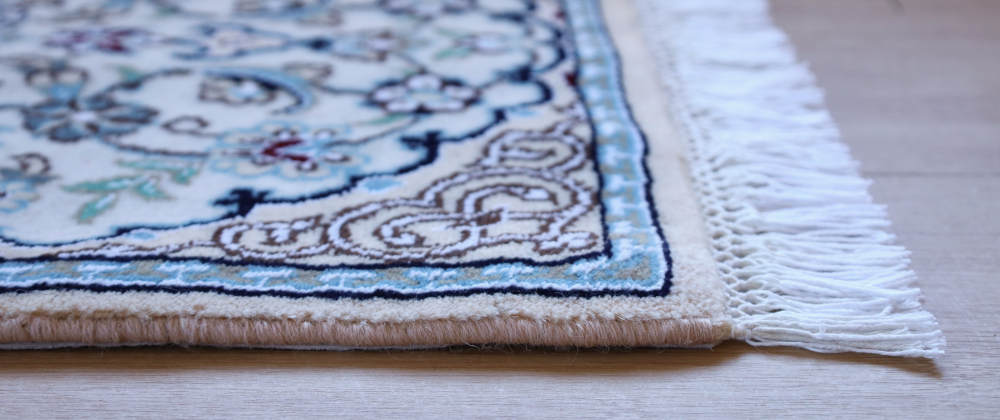 ペルシャ絨毯ナイン産　60×40cm　ミニサイズ