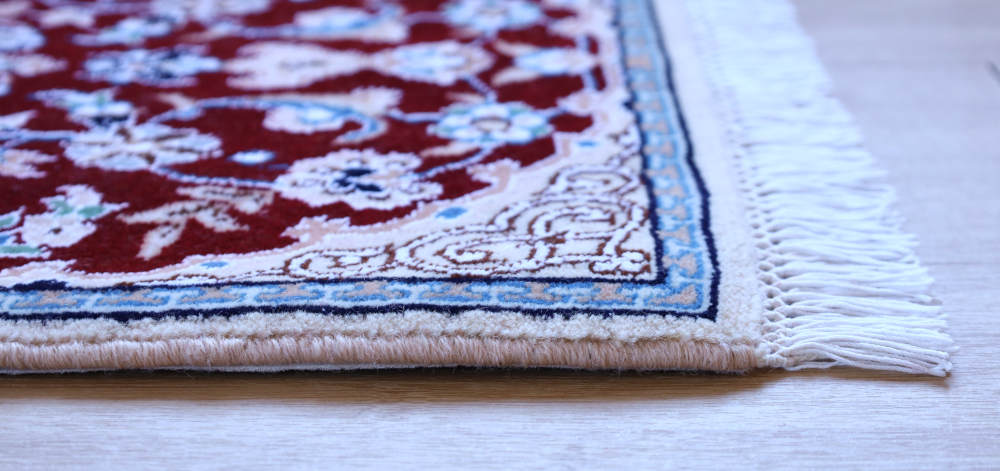 ペルシャ絨毯ナイン産　59×39cm　ミニサイズ