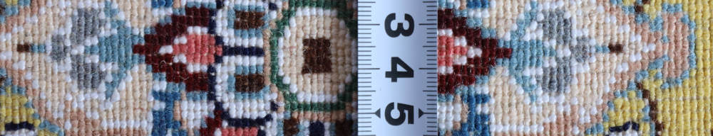 ペルシャ絨毯ナイン産　56×38cm　ミニサイズ