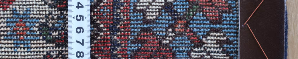 ペルシャ絨毯玄関マット イラン、ヤラメ・ルリ族 116×84cm オールド・ヴィンテージ