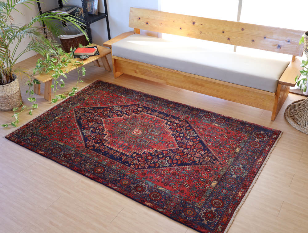 ペルシャ絨毯 イラン、ゴルトゥーグ産 210×130cm