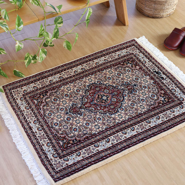 ペルシャ絨毯　ムード産　85×63cm