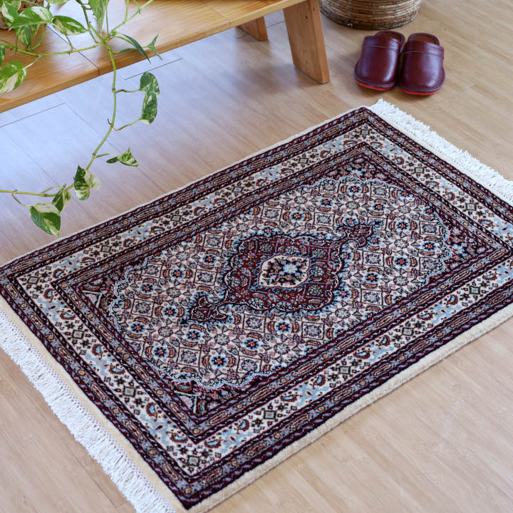 ペルシャ絨毯　ムード産　90×60cm