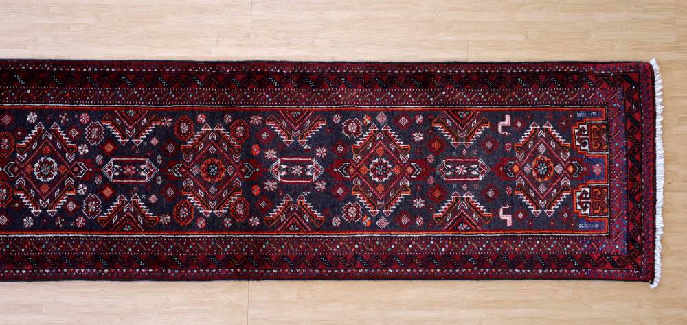 ペルシャ絨毯 バルーチ族 187×46cm 上から見た全体像