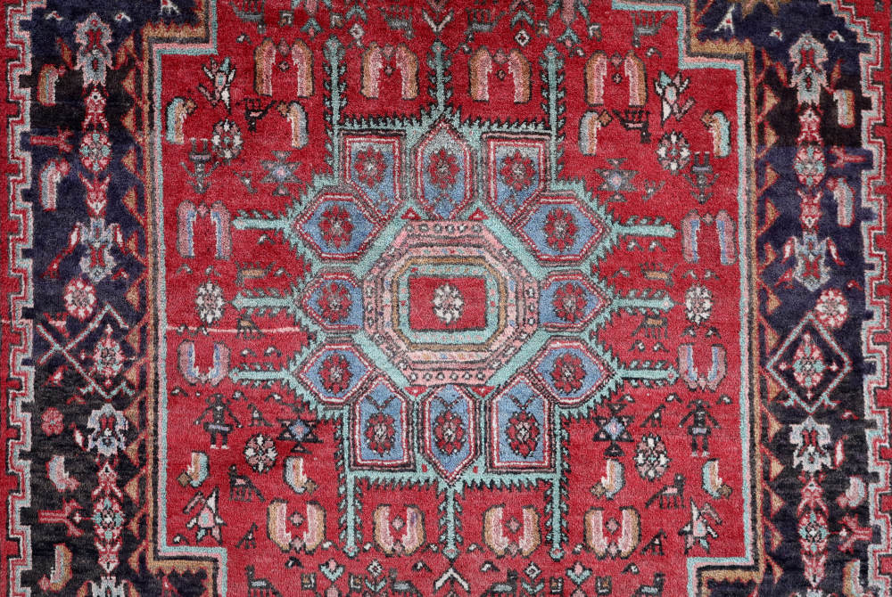 ペルシャ絨毯 イラン、ゴルトゥーグ産 212×142cm ヘイバトルー模様