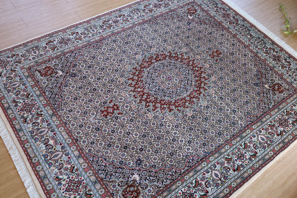ペルシャ絨毯 イラン、ムード産 246×197cm 全体像