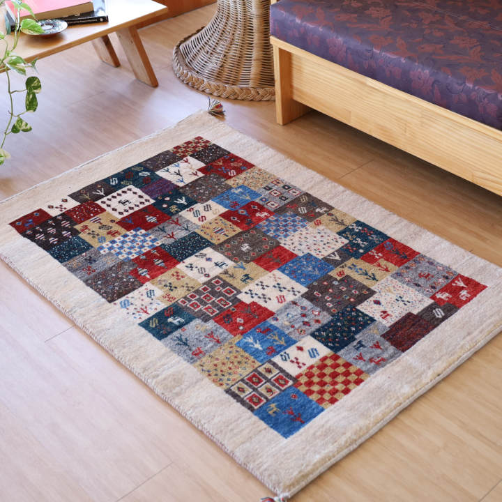 ギャッベ イラン・シーラーズ産　124×81cm