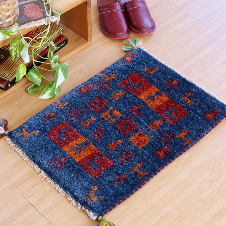 ギャッベ イラン・シーラーズ産　83×59cm