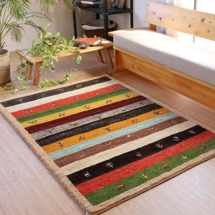 ギャッベ イラン・シーラーズ産　177×120cm