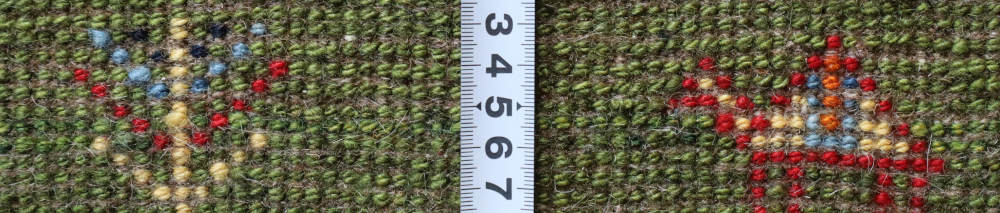 ギャッベ　イラン産　177×120cm　cg21081　毛足の表情や質感