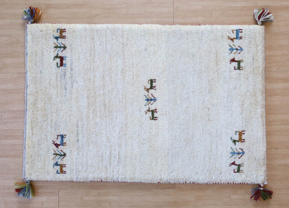 ギャッベ　玄関マットサイズ　94×62cm