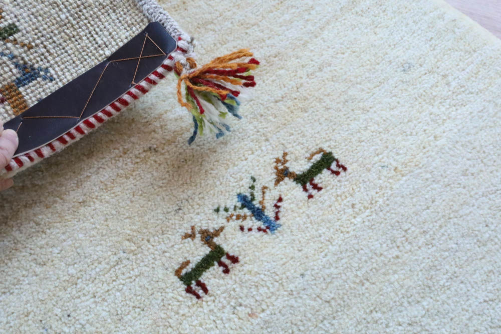 ギャッベ　玄関マットサイズ　94×62cm