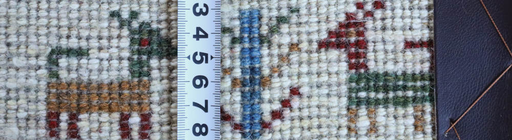 ギャッベ　玄関マットサイズ　94×62cm