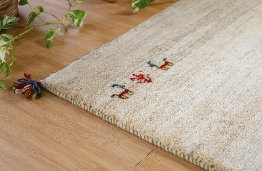 ギャッベ　イラン産　179×120cm　cg21318　部分写真