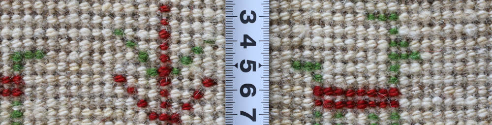 ギャッベ　イラン産　179×120cm　cg21318　毛足の表情や質感