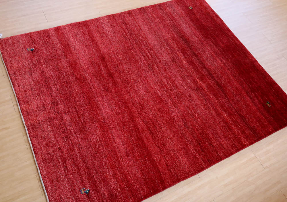 ギャッベ イラン産 197×156cm cg21336 部分写真