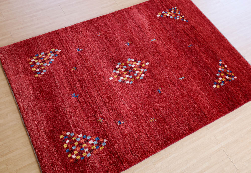 ギャッベ　イラン産　171×121cm　cg21341　全体像