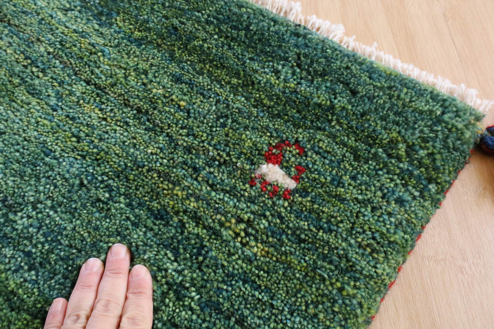 ギャッベ　玄関マットサイズ　88×59cm