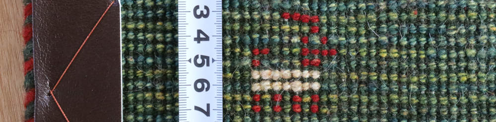 ギャッベ　玄関マットサイズ　88×59cm