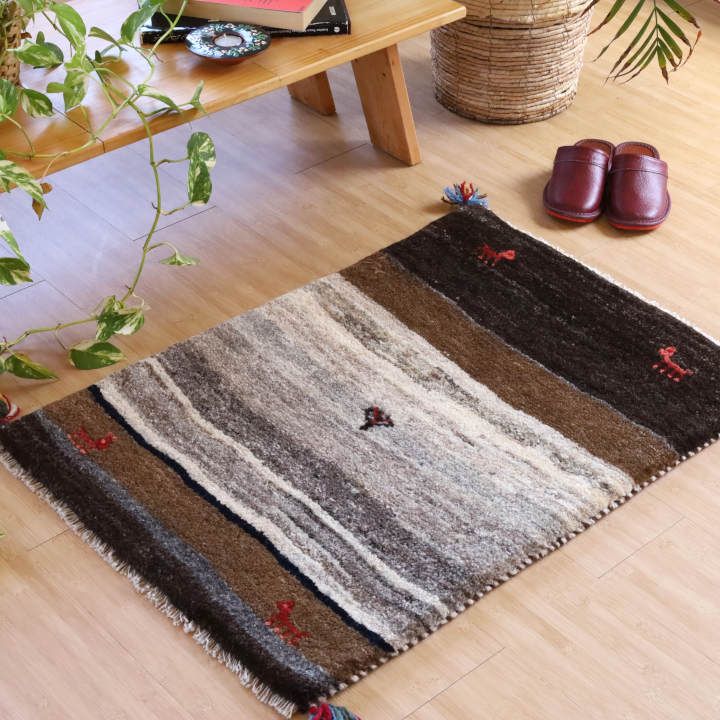 ギャッベ イラン・シーラーズ産　83×59cm