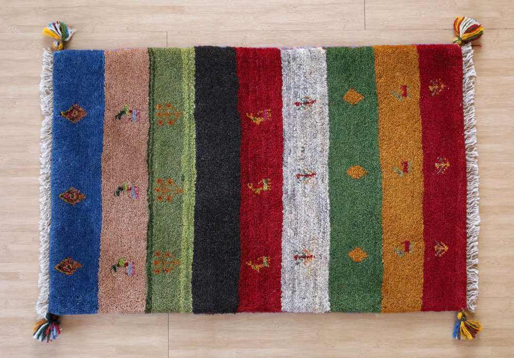 ギャッベ　玄関マットサイズ　93×60cm