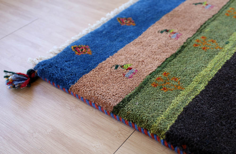 ギャッベ　玄関マットサイズ　93×60cm