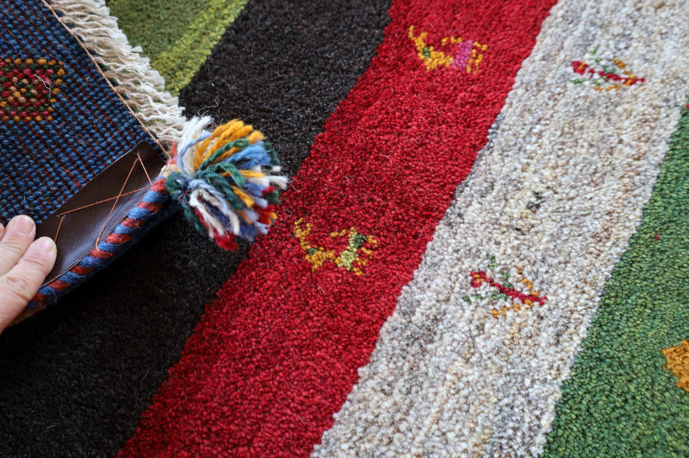 ギャッベ　玄関マットサイズ　93×60cm