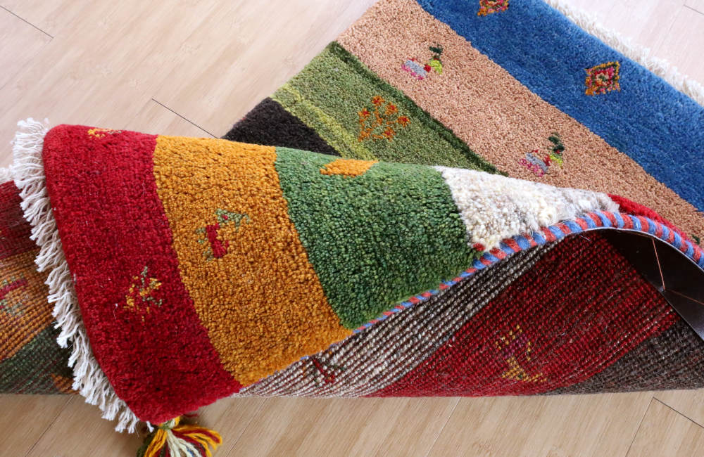 ギャッベ　玄関マットサイズ　93×60cm