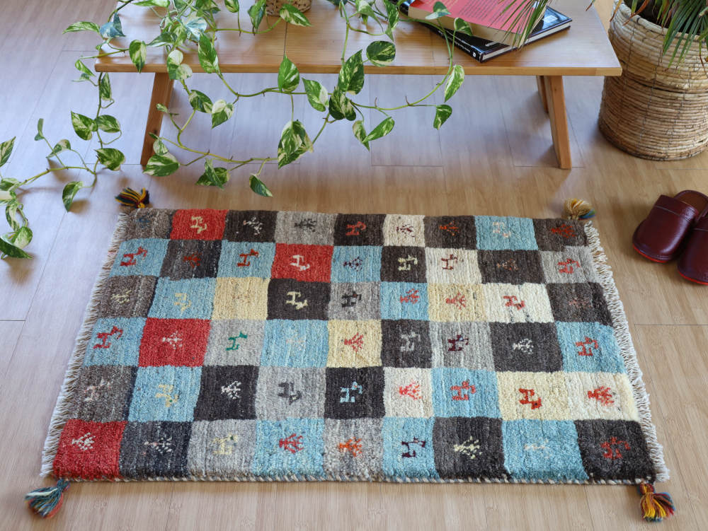 ギャッベ　玄関マット8