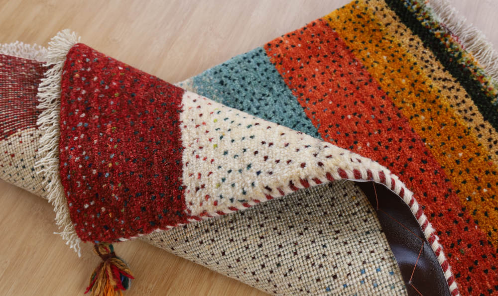 ギャッベ玄関マット　イラン産　79×50cm