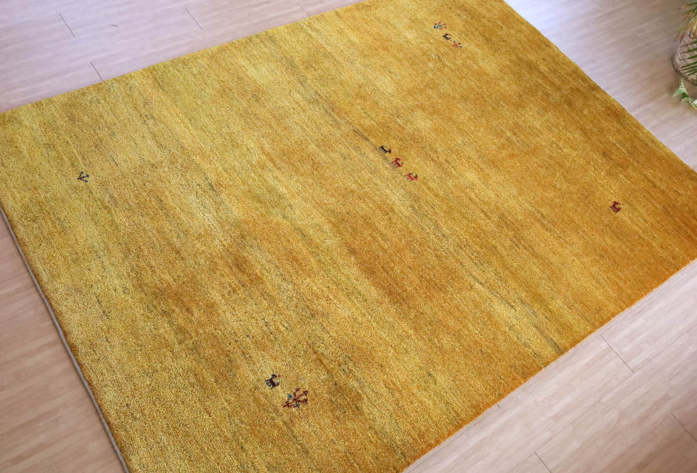 ペルシャギャッベ 　233×171cm　cg21607　全体を上から見たところ