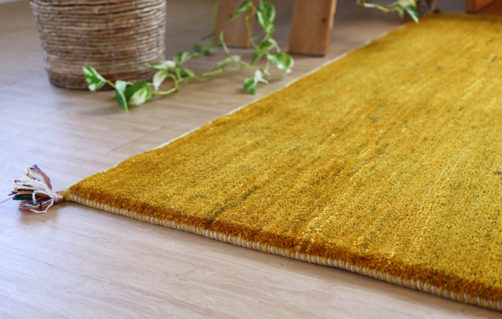 ギャッベ　イラン産　203×153cm　cg21608　部分写真