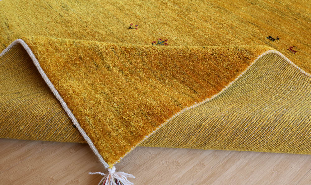 ギャッベ　イラン産　203×153cm　cg21608　モチーフのアップ