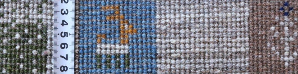 ギャッベ　イラン産　197×151cm　cg21615　毛足の表情や質感