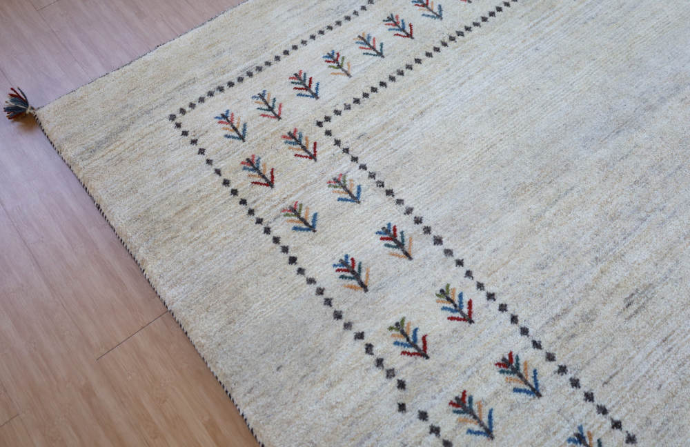 ギャッベ　イラン産　253×208cm　cg21618　部分写真