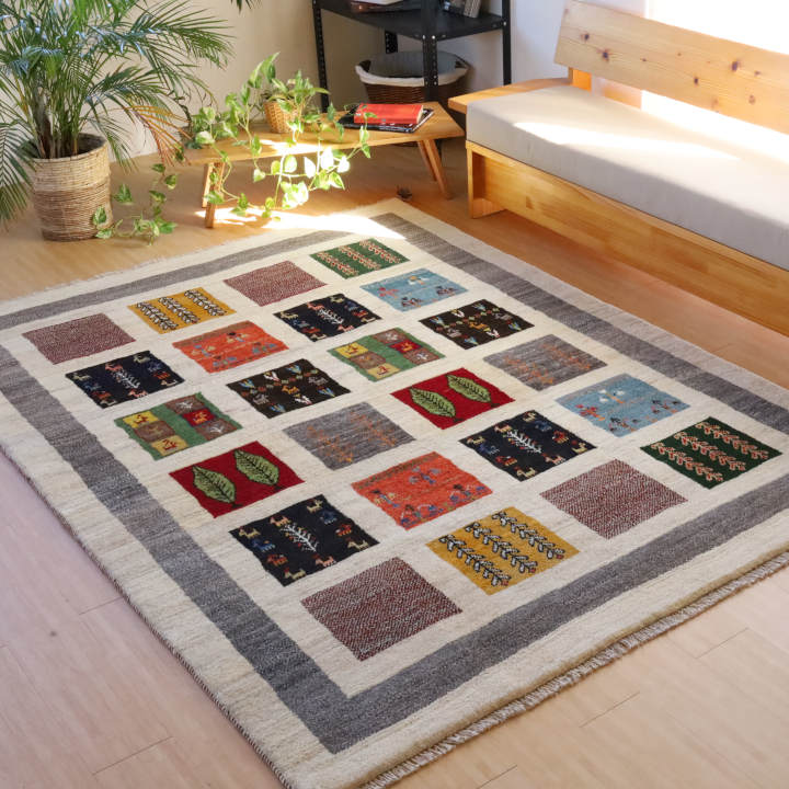 ギャッベ イラン・シーラーズ産　240×177