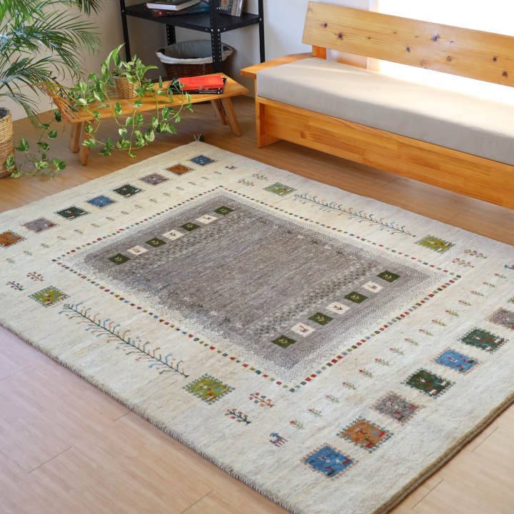 ギャッベ イラン・シーラーズ産　248×174