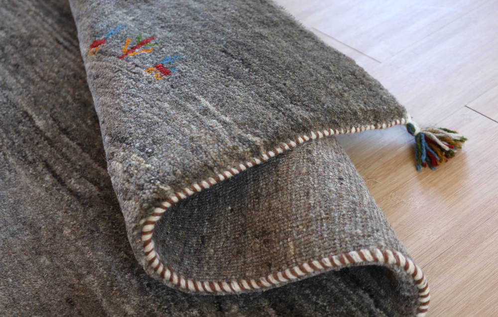 ペルシャギャッベ 　247×171cm　cg21623　毛足の表情や質感