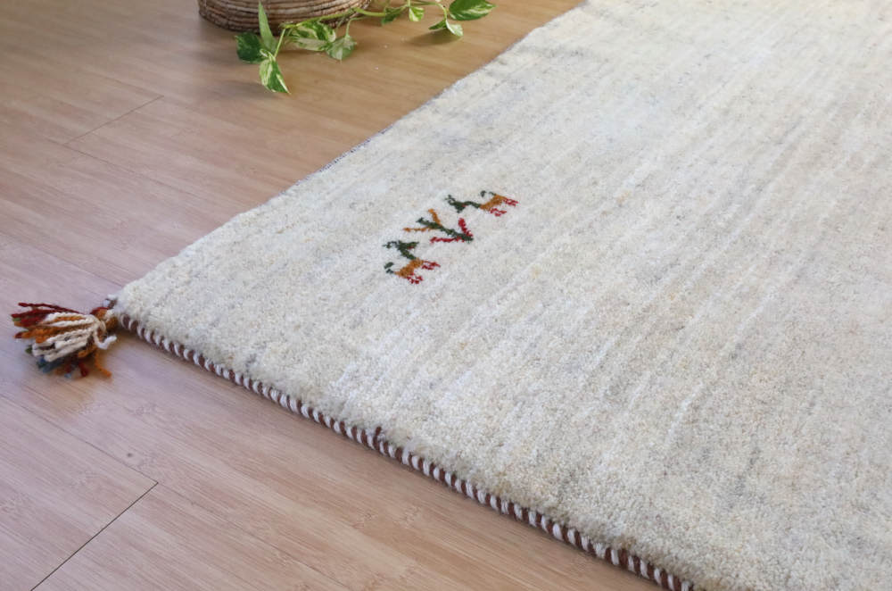 ペルシャギャッベ 　228×173cm　cg21624　部分写真