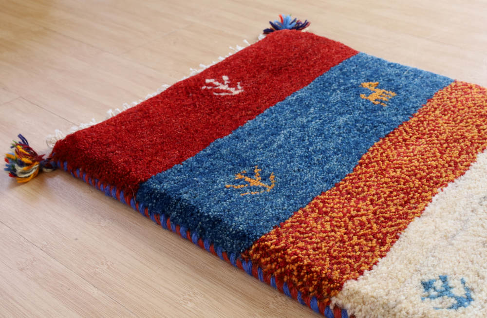 ギャッベ　123×40cm　縞模様