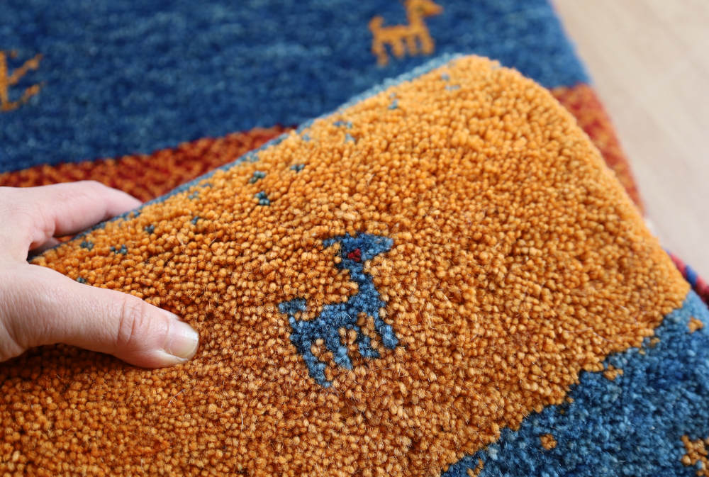 ギャッベ　123×40cm　縞模様